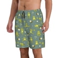 thumbnail image 2 of Salouo Cute Yoga Frogs Pattern Swim Trunks for Men,Men's Hawaiian Bathing Suit Swimsuits Quick Dry Swimming Board Shorts Beach Shorts with Pockets-Medium, 2 of 6