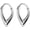 Silver-2, variant on 2Pcs Stainless Steel Nose Rings Hoops for Women Drop Septum Rings Hoop Cartilage Clicker Earrings