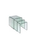 thumbnail image 1 of Heavenly Collection Nesting Table, Glass Nesting Table, Un-tempered Glass Nesting Table, Bent Glass Nesting Table, Waterfall Nesting Table, Set Nesting Table, 1 of 9