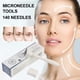 thumbnail image 5 of Rodillo de microaguja Hugtrwg de 140 pines ajustable para cuero cabelludo facial, 5 of 9