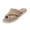 Coffee, variant on Womens Crisscross Strap Fuzzy Slide Slippers Boho Plush Open Toe House Slides Soft Warm Non-Slip Fluffy Casual Indoor Bedroom Sandals