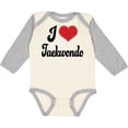 thumbnail image 3 of Inktastic I Love Taekwondo Boys or Girls Long Sleeve Baby Bodysuit, 3 of 5