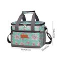 thumbnail image 3 of FastXmas Lunch Bag, Insulated Lunch Box, Soft Cooler Cooling Tote , Double Zipper and Handle Design Lunch Bag for Adult Men Women, Black(9.8"x6.3"x7.8"), 3 of 6