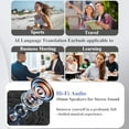 thumbnail image 2 of Viora Auriculares Traductores De Idiomas, Viora Ai Translator Earbuds, Waterproof Intelligent Touch Screen Open Ear Headphone, Ai Real Time Translation Earbuds for Travel, Learning, 2 of 7