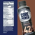 thumbnail image 5 of Core Power Elite High Protein Shake with 42g Protein by fairlife Milk, Chocolate, 14 fl oz, 5 of 10