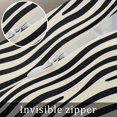 thumbnail image 5 of Beige Black Stripe Decorative Pillowcase 26''x26'', Modern Abstract Art Lines Wave Throw Pillow Covers Soft Cushion Case for Couch Sofa Bedroom Living Room, Pillowcase Boho Decor, 5 of 8