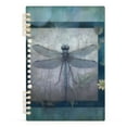 thumbnail image 2 of Dragonfly Frame Flowers Ring Binder Notebook Journey Note Diary College Ruled Spiral Notebook Study Loose Leaf Paper A5 60 Pages, 2 of 8