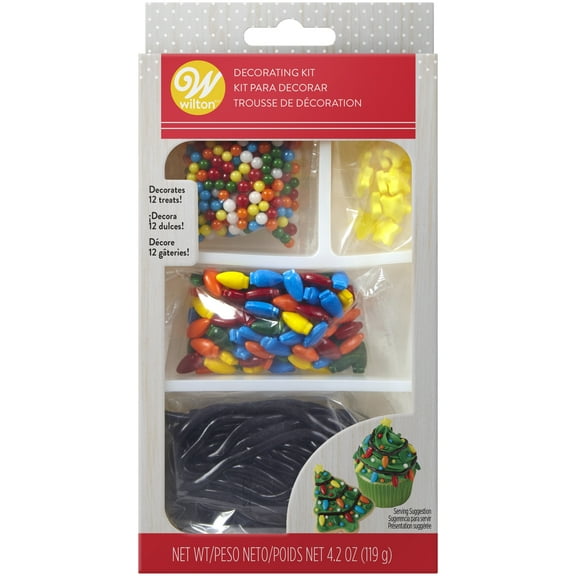 Wilton Christmas Tree Sprinkles for Desserts, Candies and Nonpareils, Assorted Colors, 4.2 oz.