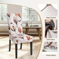 thumbnail image 3 of Dining Room Chair Covers Set of 6, Stretch Printed Parsons Chair Slipcovers Spandex Removable Washable Kitchen Chair Protector Cover for Dining Room, Hotel, Ceremony (Tulip Pattern), 3 of 6