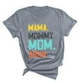 thumbnail image 5 of Herrnalise Mama Shirt for Women Mama Mommy Mom Bruh Mother's Day T Shirts Funny Short Sleeve Casual Tops Tees burgundy, 5 of 6