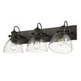 thumbnail image 3 of Yep by Golden Lighting Hines 3-light Semi-Flush Mount in Rubbed Bronze and Seeded Glass, 3 of 3