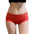thumbnail image 1 of Gibobby Calzoncillos para mujer alicrados Pure Color Sling Jumpsuit Lencería Femme Francés Sexy Ver a través de encaje Pijamas Shaper Ropa interior(Rojo,XL), 1 of 5