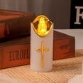 thumbnail image 4 of karymi Lumières de Cimetière à LED pour Extérieur Bougies de Cimetière Effet Vacillant comme une Vraie Bougie Bougie de Cimetière Réutilisable Bougie Commémorative Lampe de Cimetière à Piles pour Cadeaux de Cimetière pour Femmes, 4 of 5
