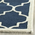 thumbnail image 3 of SAFAVIEH Cambridge Kevin Geometric Wool Area Rug, Navy/Ivory, 5' x 8', 3 of 7