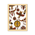 thumbnail image 1 of Native American Indian animal totem Cuadro de madera decorativa marco de casa A4, 1 of 3