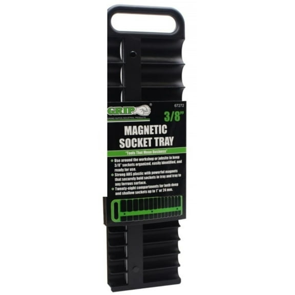 Grip On Tools 3/8In Magnetic Socket Tray