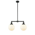 thumbnail image 3 of Innovations Lighting 209-8 Beacon Beacon 2 Light 25" Wide Linear Chandelier - White, 3 of 7