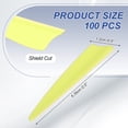 thumbnail image 2 of Uxcell Arrows Vanes, 100 Pack 1.65 Inch Arrow Fletching Archery Arrow Feather Shield Fletch for DIY Target Shooting, Yellow 2.5 in  Yellow, 2 of 5