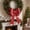 D, variant on Fmbmuo Glitter Ribbon Christmas Bows Red with Twist Ties Xmas Trees Decor Premade Metallic Xmas Bows for Tree Garland Wreath Gift Decorations