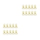 thumbnail image 1 of Advancent Llavero de 10 Uds., llavero de varios colores, herrajes de retroceso multiusos, anillos divididos, llavero dorado resistente al desgaste Oro 2piezas Advancent CBP504042, 1 of 5