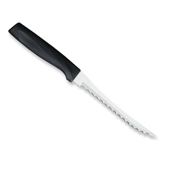 Rada Cutlery 5-Inch Tomato Slicer Serrated Stainless Blade Anthem Wave Handle