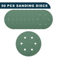 thumbnail image 4 of Unique Bargains Car Sanding Discs 6inch 6 Hole 40 Grit Abrasion Resistance | Round Hook and Loop Sandpaper Green 50 Pcs, 4 of 7