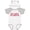 White & Heather w/ Ears, variant on Inktastic Atlanta in Red Text Boys or Girls Baby Bodysuit