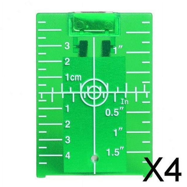 DYNWAVECA 2xMagnetic Floor Target Plate Card with Stand for Beam Application Green 4 Pcs