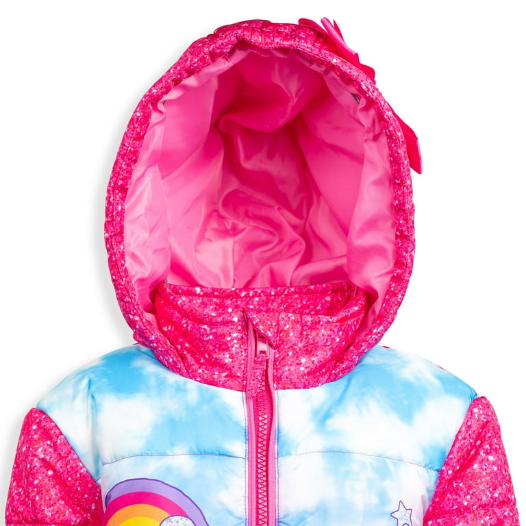 JoJo Siwa Little Girls Winter Coat Puffer Jacket Little Kid to Big Walmart