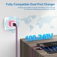 thumbnail image 3 of Type C Charger Fast Charging, USB C Charger Block, 2 Pack Dual Port Wall Charger Adapter w/ Type C Cable 6FT, USB C Charging Block Power Station USB Brick Cube Compatible for Samsung Android, Pink, 3 of 7
