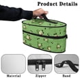 thumbnail image 5 of HELLHERO Frog Musical Note Pattern Dustproof Iron Organizer Protective with Handle Handheld Travel Steamer Organizer, Bag Only, 5 of 6
