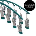 thumbnail image 2 of 2PK Urby Legging Hangers for Closet Organizer with Rubber Head.Good for Yoga Pants,Light Jeans, T-Shirts, Dark Green, 2 of 5