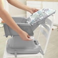 thumbnail image 2 of Fisher-Price SpaceSaver Simple Clean High Chair – Pebble Stream, 2 of 9