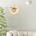 thumbnail image 4 of Redempat Wall Clock Wood Color Silent Sweep Lightweight Bell playfulness Home Decor, 4 of 6