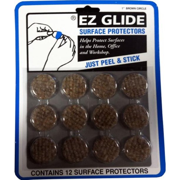 Ez Glide 1" Brown Circle Adhesive Protector Rockler Protective Pads