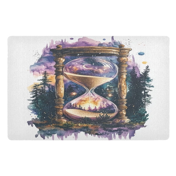 BZSMCE Floor Mats 32x20in Mystical Hourglass Creativity Doormats