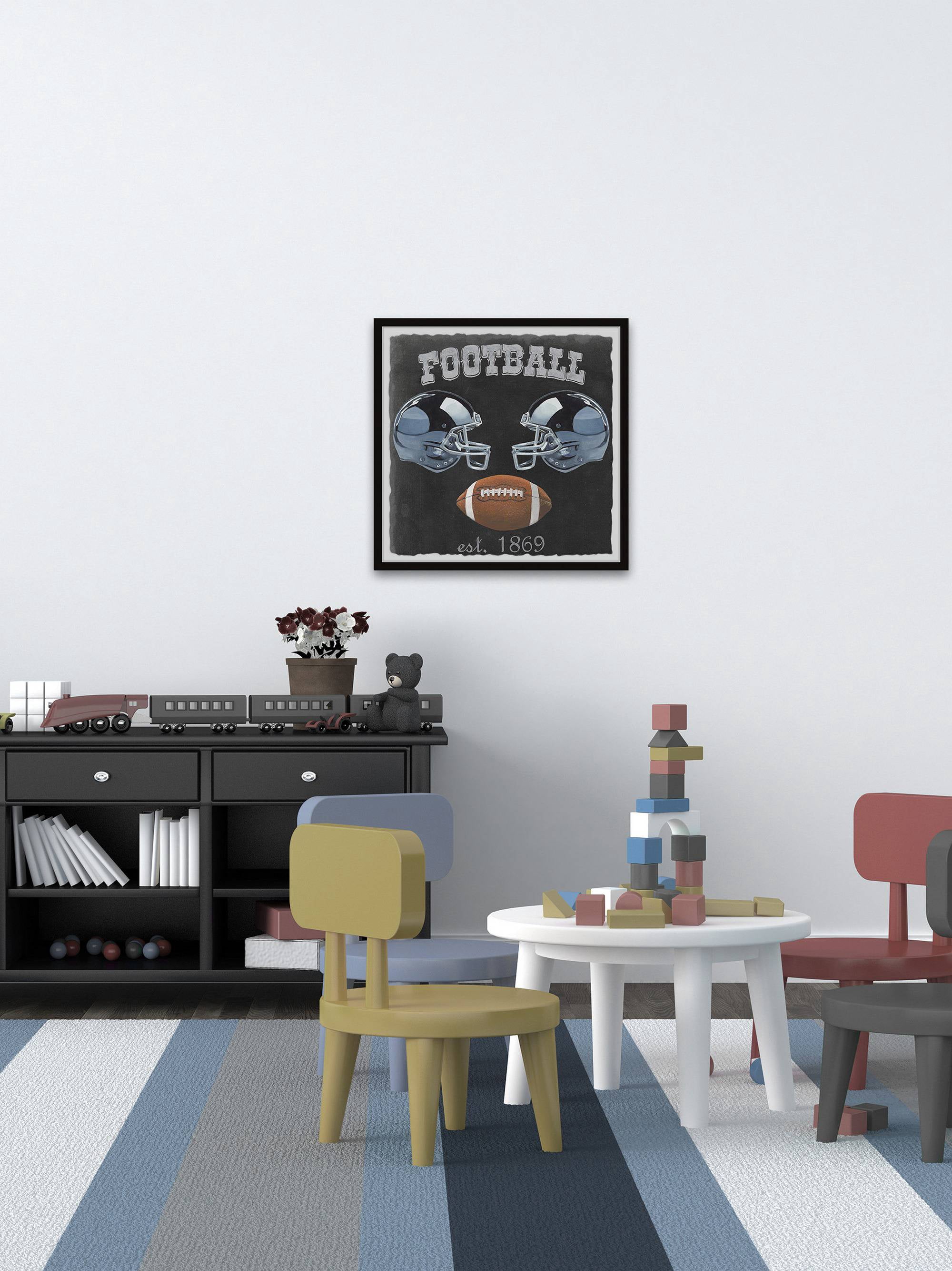 Marmont Hill Football Poster Framed Wall Art