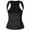 Black Hook Closure, variant on MISS MOLY Women's Workout Waist Trainer Vest Zipper Body Shaper with Adjustable Belts Underbust Corset Neoprene Sauna Sweat Suit