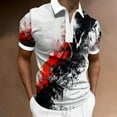 thumbnail image 2 of adviicd Polos Ajustés pour Hommes Performance Extérieure Tactique Manches Courtes Évacuant L'Humidité Blanc,L, 2 of 5
