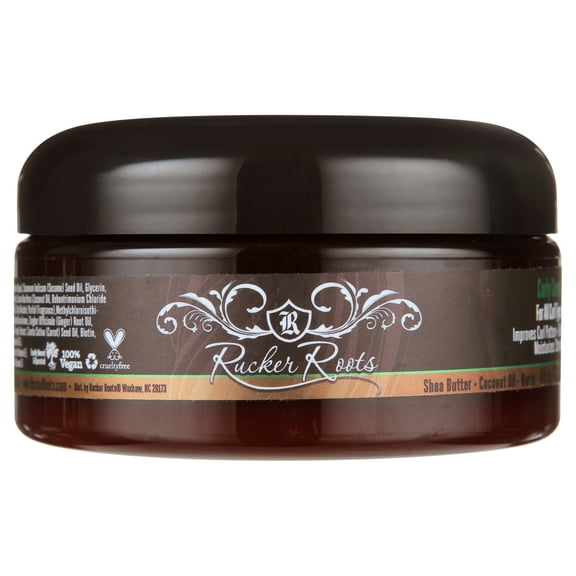 Rucker Roots GTC Curly Cream, with Biotin 8oz, Moisturizing, Unisex