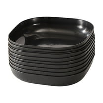 OAVQHLG3B 10 Pcs Lightweight Wheat Straw Plates, Microwave and Dishwasher Safe and Healthy Reusable Unbreakable Deep Dinner Plates, Outdoor for Picnic, Camping