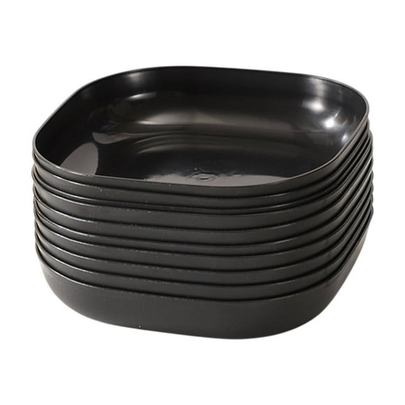 Assiette en Plastique Imprenable 6x6 Pouces Assiette Légère pour le Souper Compatible Micro-Ondes Assiette Réutilisable pour Cuisine Camping Collation Ou Plat de Service pour Fruits
