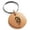 Rose, variant on Stainless Steel Horned Dragon Engraved Small Medallion Circle Charm Keychain Keyring