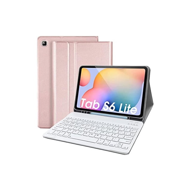 Funda de tableta con teclado Bluetooth para Galaxy Tab S6 Lite 10.4