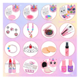 thumbnail image 2 of "Set Estuche Maquillaje Ninas Juguetes Belleza Tocado Lavable unicornio Belug rosa", 2 of 5