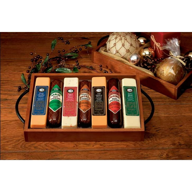 Gourmet Meat and Cheese Sampler Gift Set Christmas Gift Idea