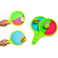 thumbnail image 4 of Yayun Double Sided Catch Ball Game Set with 2 Paddles 1 Soft & 1 Suction Ball, Handheld Sticky & Suction Rackets and Catch Game (Green), 4 of 7