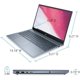 thumbnail image 3 of Laptop HP Pavilion 15.6", FHD Ryzen7 5700U, 512 GB SSD, 8GB RAM, Win10 HP Reacondicionado 15-eh1070wm Azul Niebla, 3 of 3