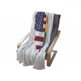 thumbnail image 4 of Pride Soft Flannel Fleece Throw Blanket, Heart with Half Old Glory Half and Rainbow Flag American Society Gender Equality, Cozy Plush for Indoor and Outdoor Use, 70" x 90", Multicolor, by Ambesonne, 4 of 6