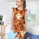 thumbnail image 4 of Fotbe Halloween 2 Vestido de Dormir para Niñas de 3 a 10 Años, Mangas Cortas, Estilo Princesa, Pijama Camisón con Mangas Voladas-Large, 4 of 6
